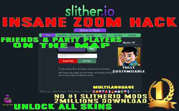 Como usar hack de Zoom em Slither.io para fazer muitos pontos